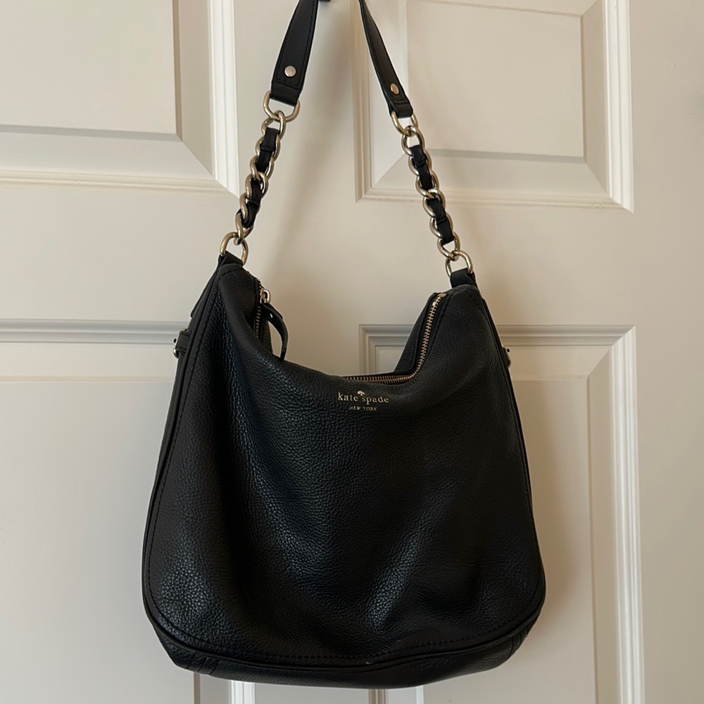 Kate Spade Black Leather Shoulder Bag